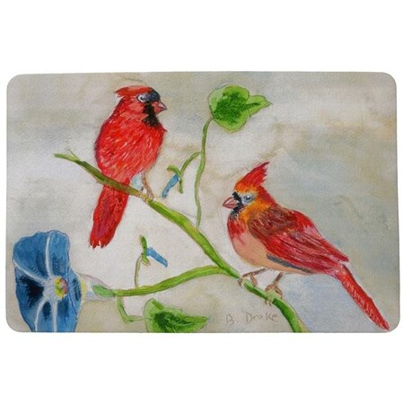 Betsy Drake Betsy Drake DM270 Cardinals Door Mat - 18 x 26 in. DM270